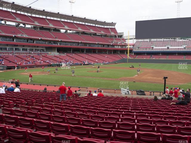 Seating view for Great American Ball Park Section 131