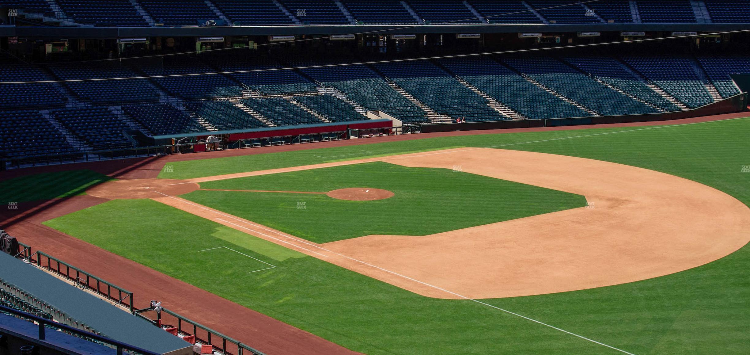 Seating view for Chase Field Section 203