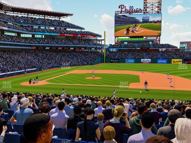 Seating view for Citizens Bank Park Section 116