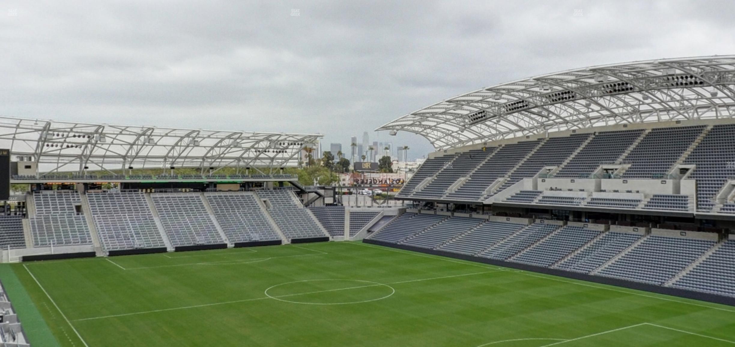 Seating view for BMO Stadium Section City View Loge 1