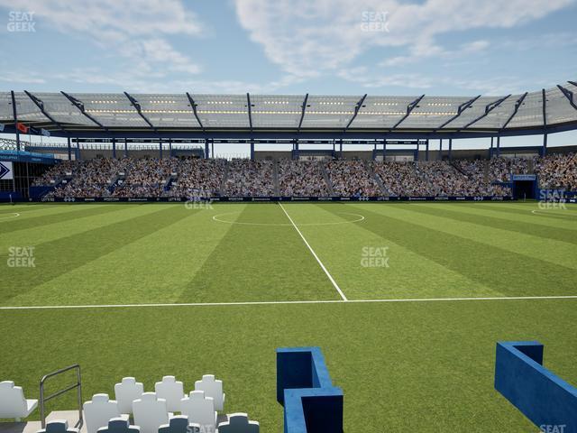 Seating view for Children's Mercy Park Section Shield Club 107