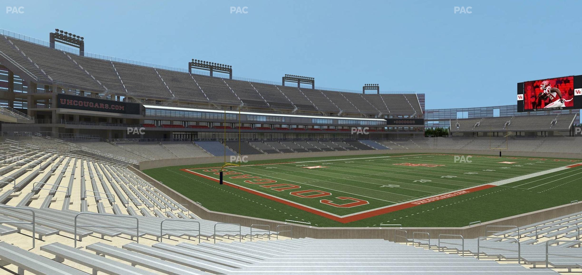 Seating view for TDECU Stadium Section 135