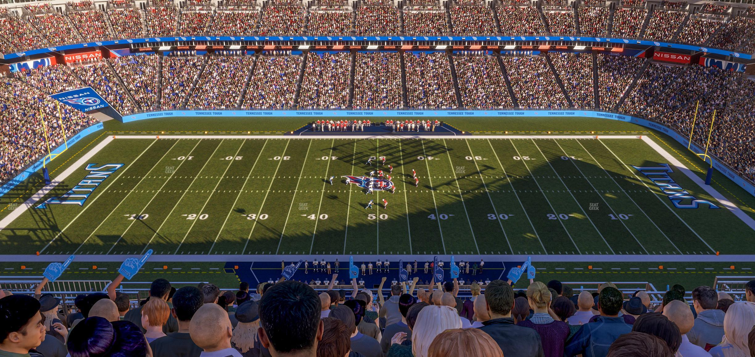 Seating view for Nissan Stadium Section Upper 335