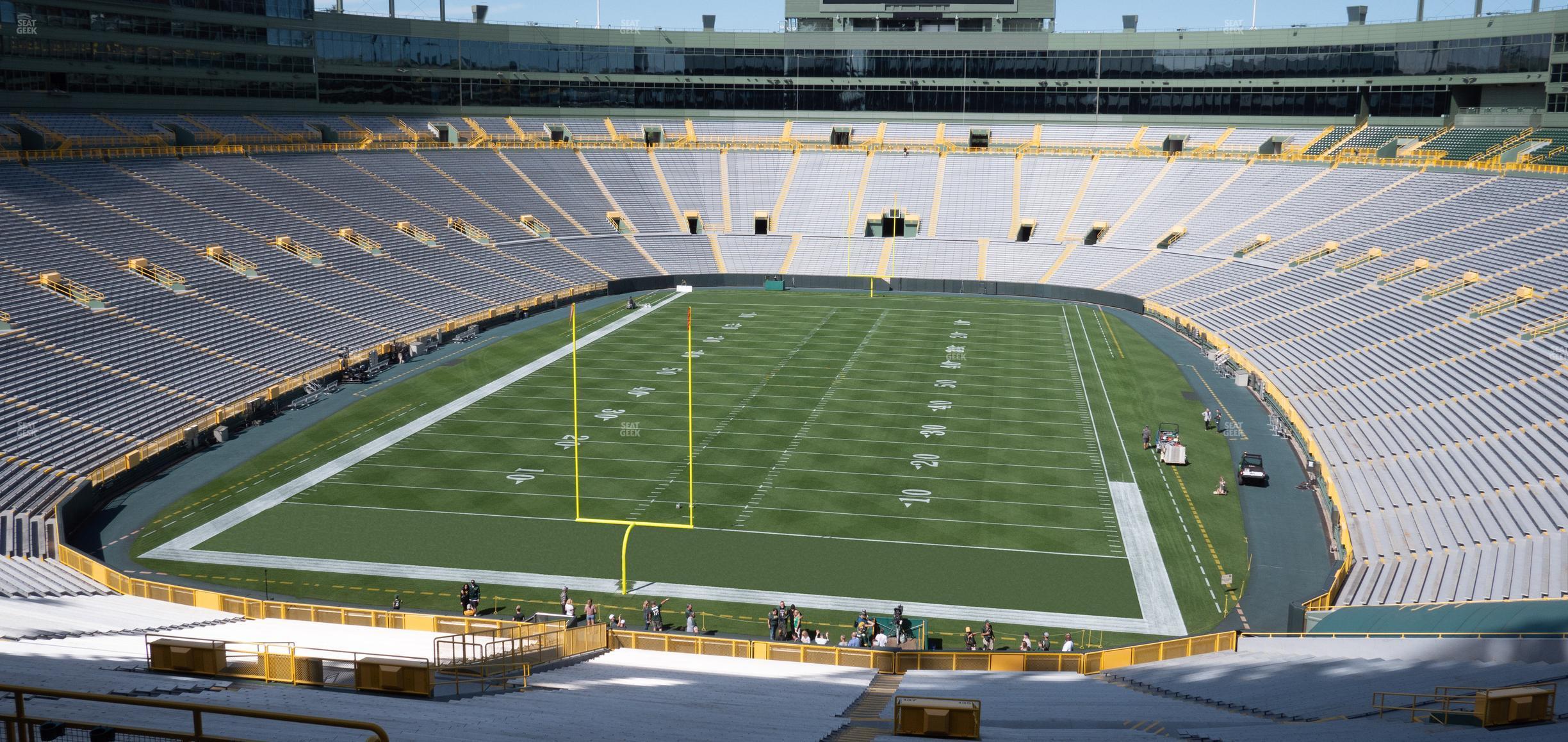 Seating view for Lambeau Field Section 353