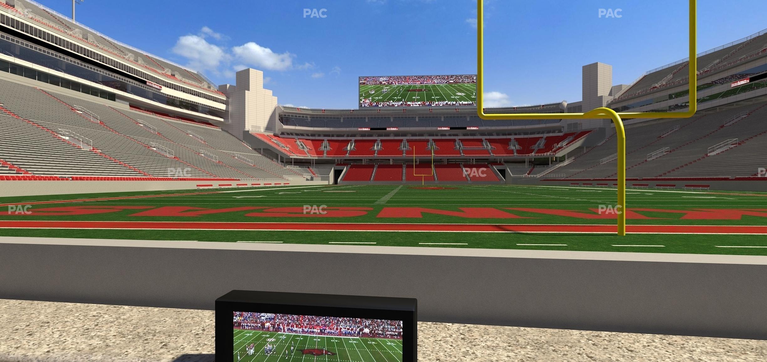 Seating view for Razorback Stadium Section Loge 12