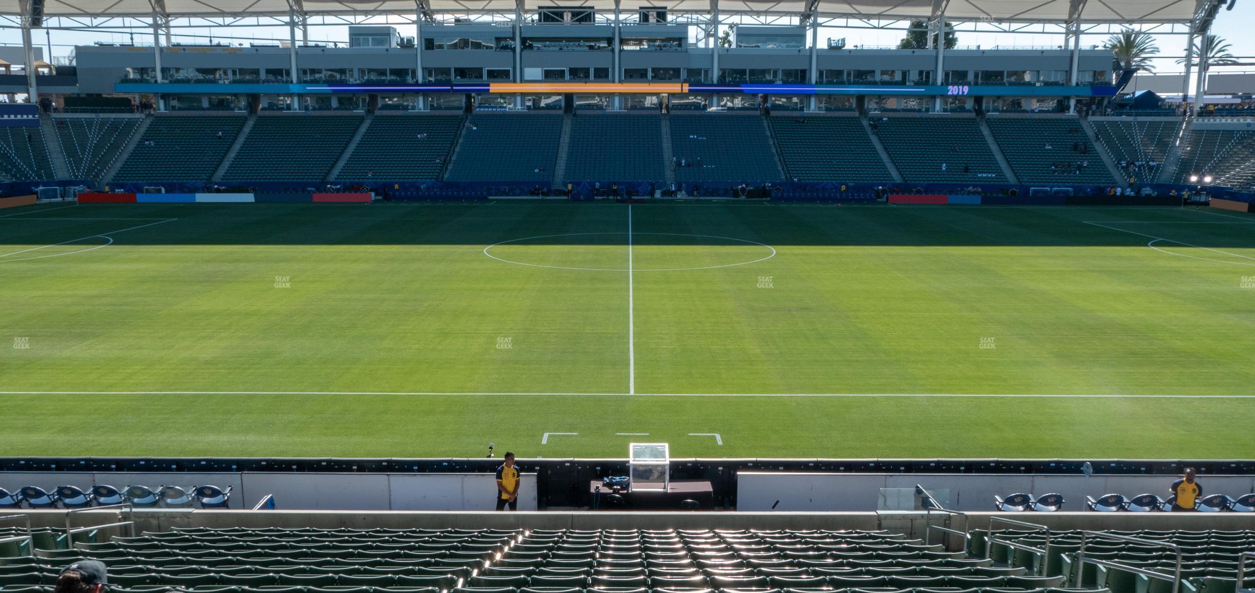 Seating view for Dignity Health Sports Park Section 132