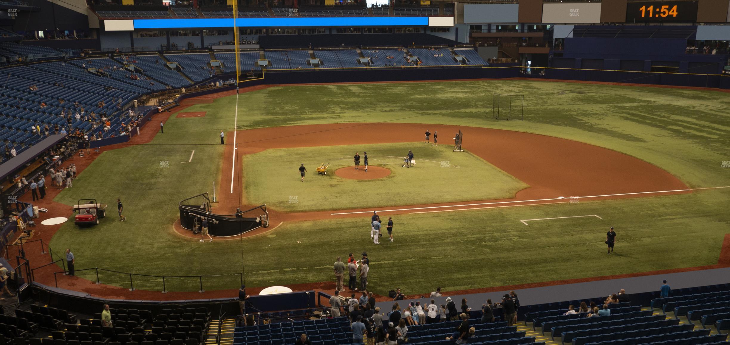 Seating view for Tropicana Field Section 208