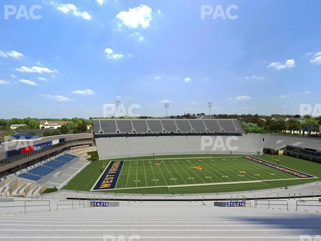 Seating view for Mountaineer Field at Milan Puskar Stadium Section 215