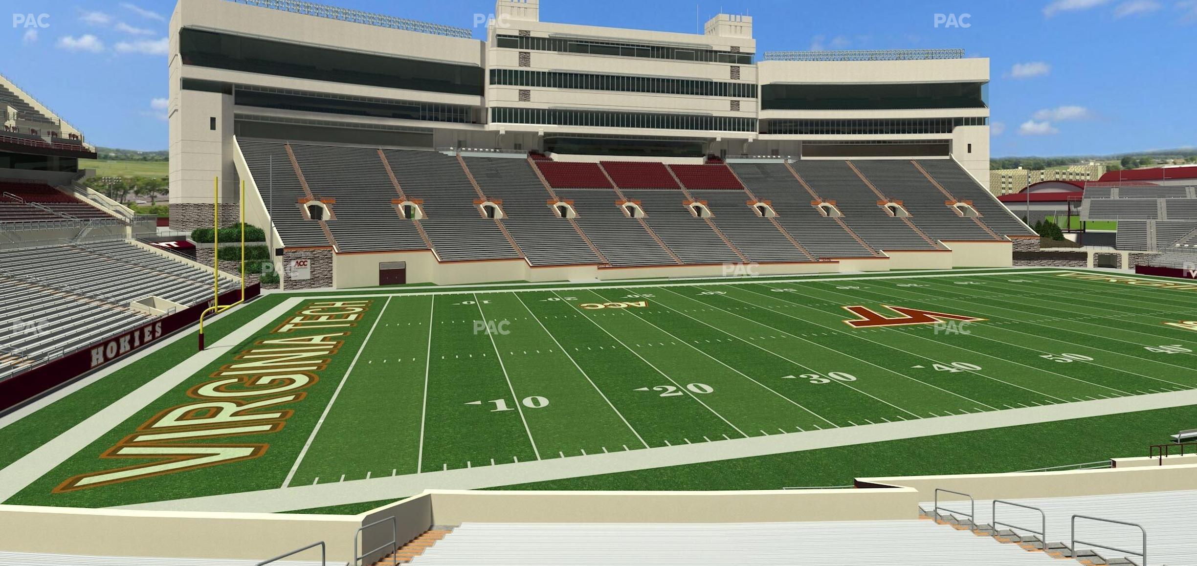 Seating view for Lane Stadium Section 134