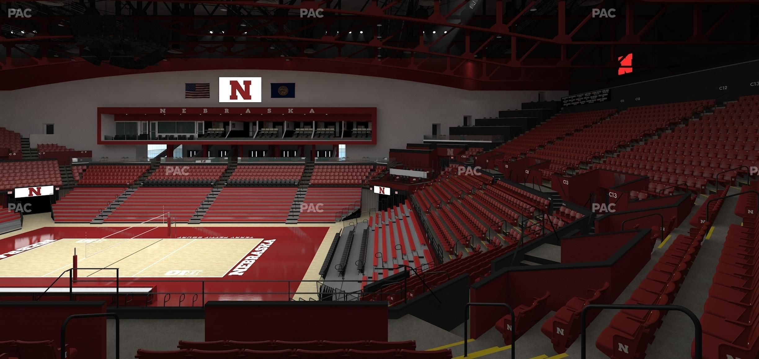 Seating view for Bob Devaney Sports Center Section C 16