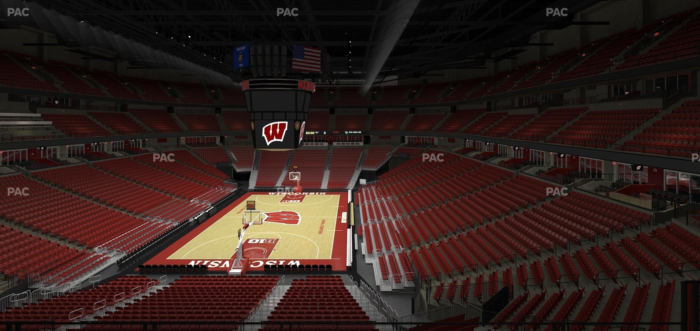 Seating view for Kohl Center Section 228