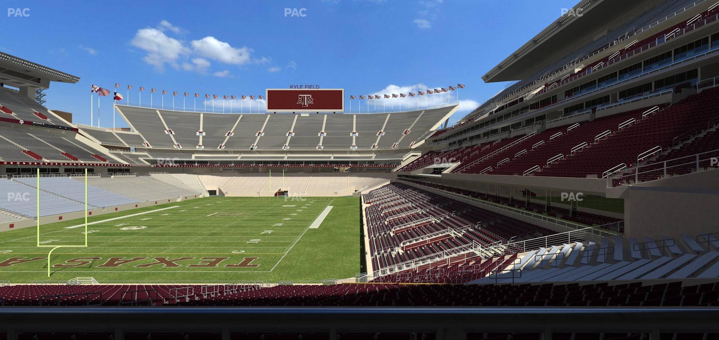 Seating view for Kyle Field Section 115