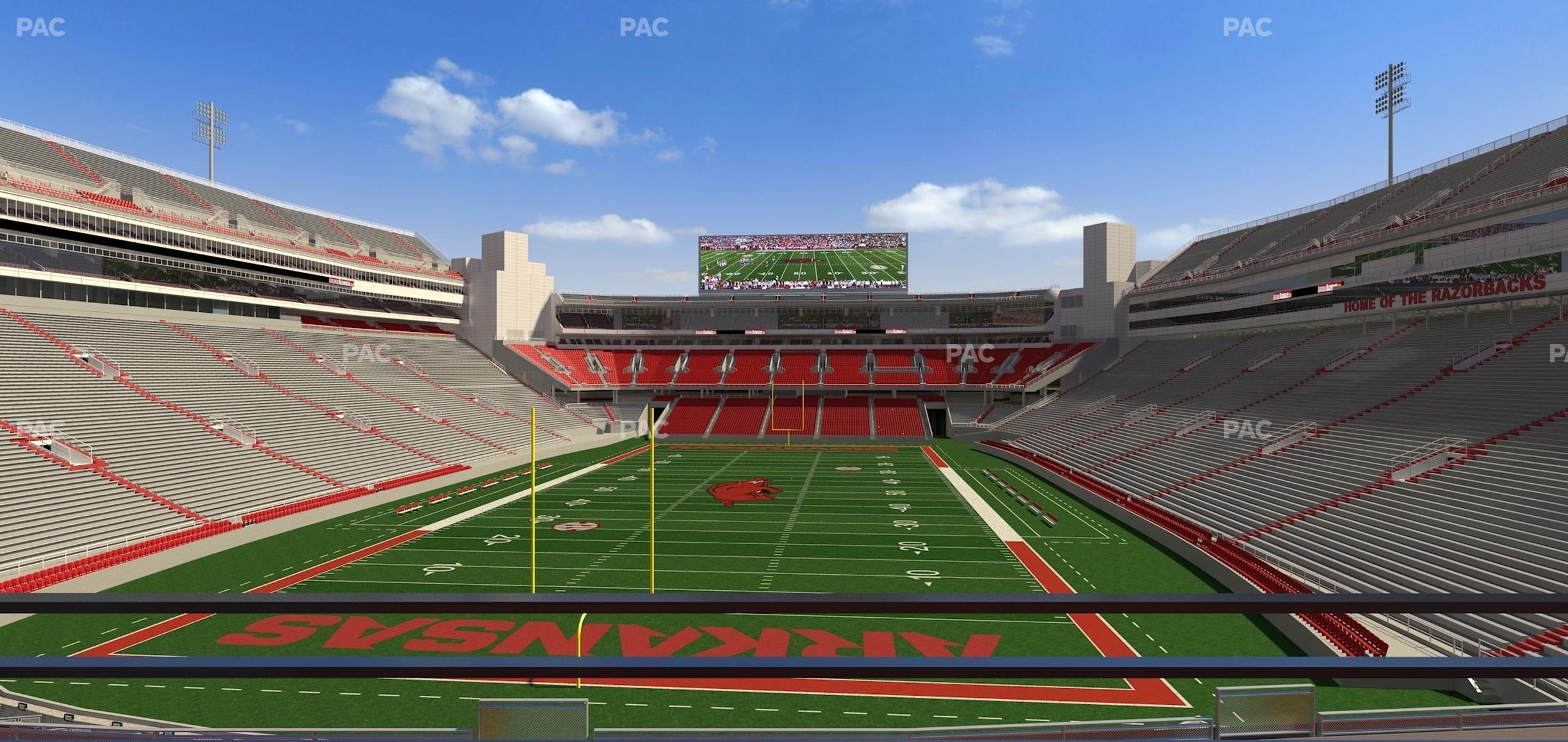 Seating view for Razorback Stadium Section Suite 9