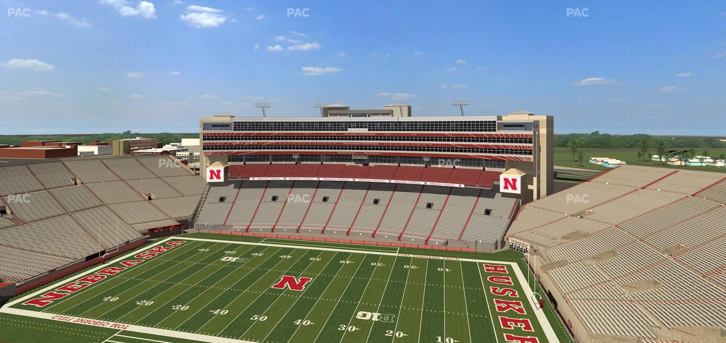 Seating view for Memorial Stadium Nebraska Section 604