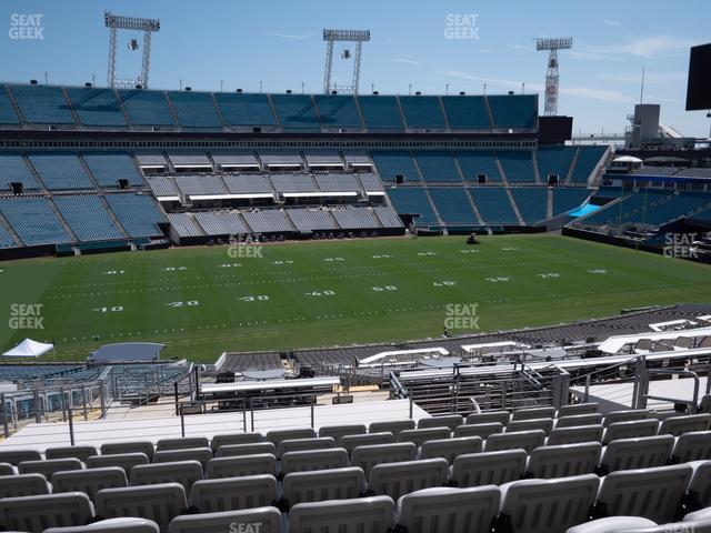 Seating view for EverBank Stadium Section Gallagher Club 212