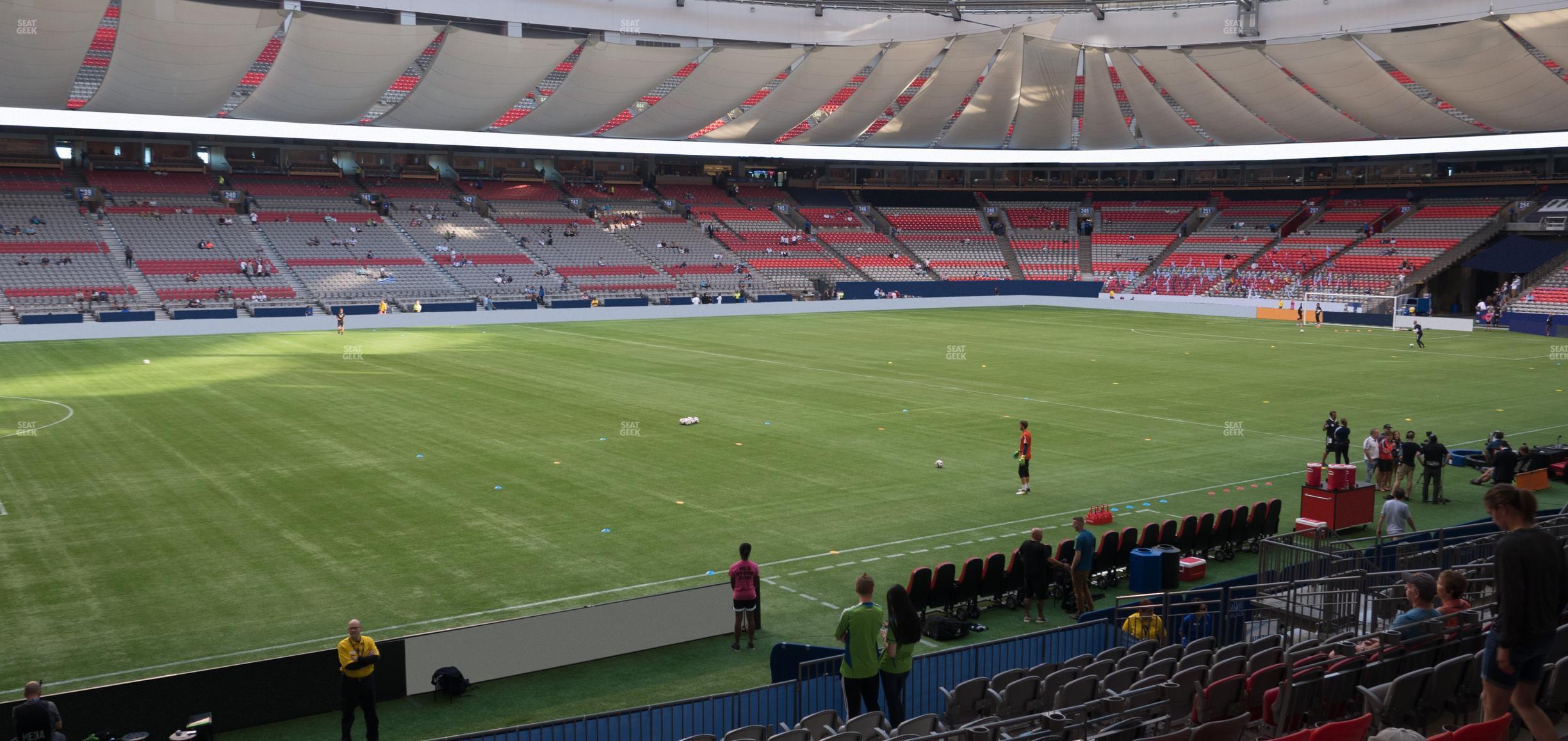 Seating view for BC Place Stadium Section 218