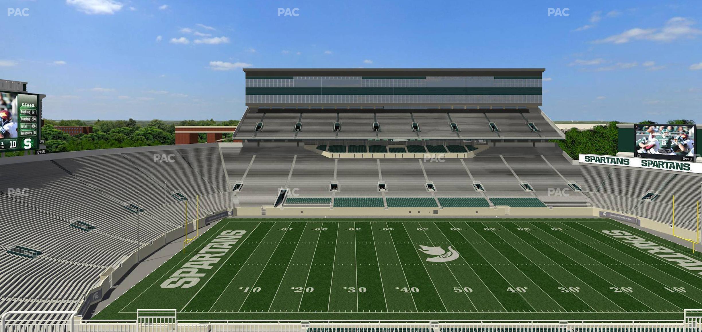 Seating view for Spartan Stadium (Michigan) Section 110