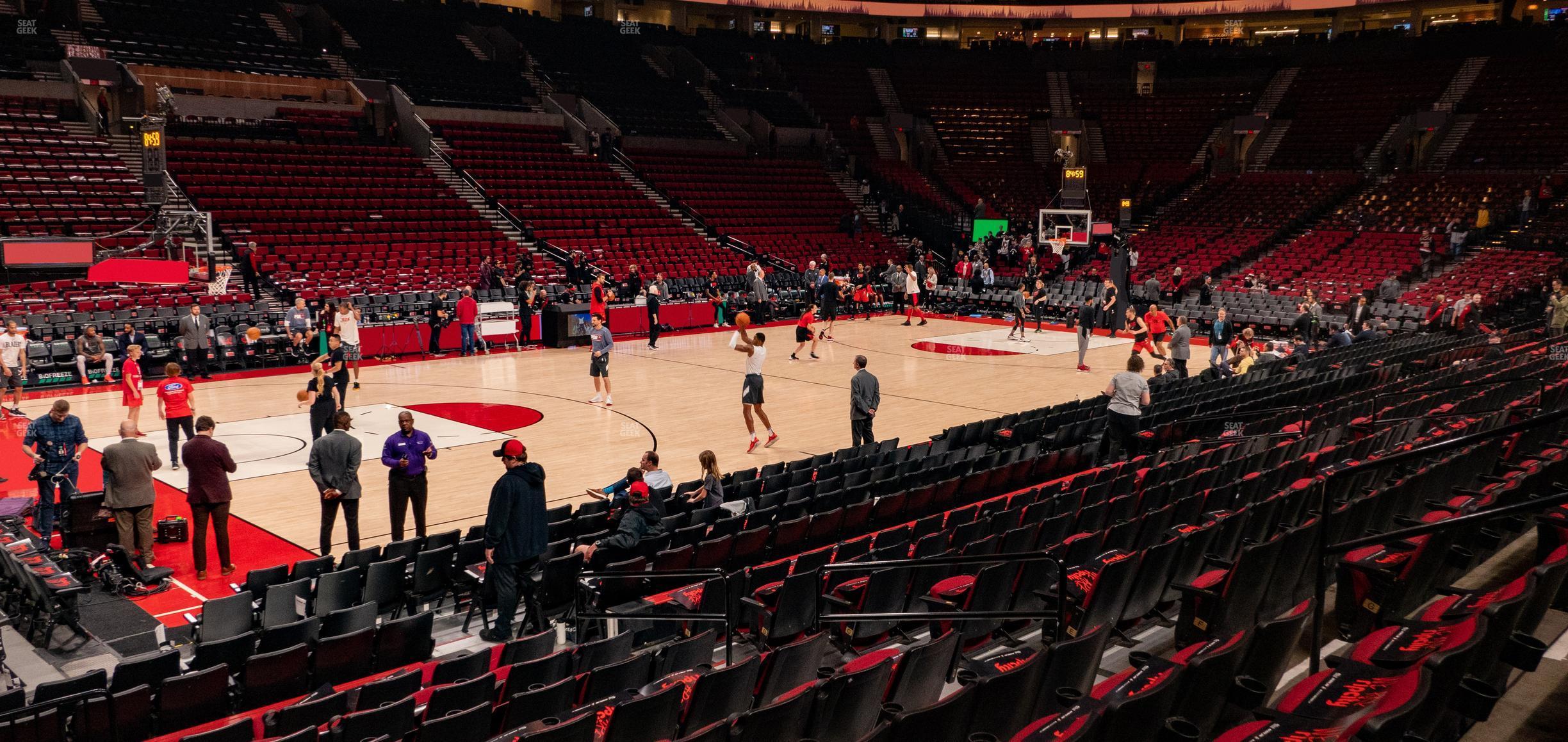 Seating view for Moda Center Section 114