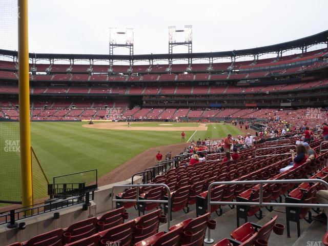 Seating view for Busch Stadium Section Lower Left Field Box 169