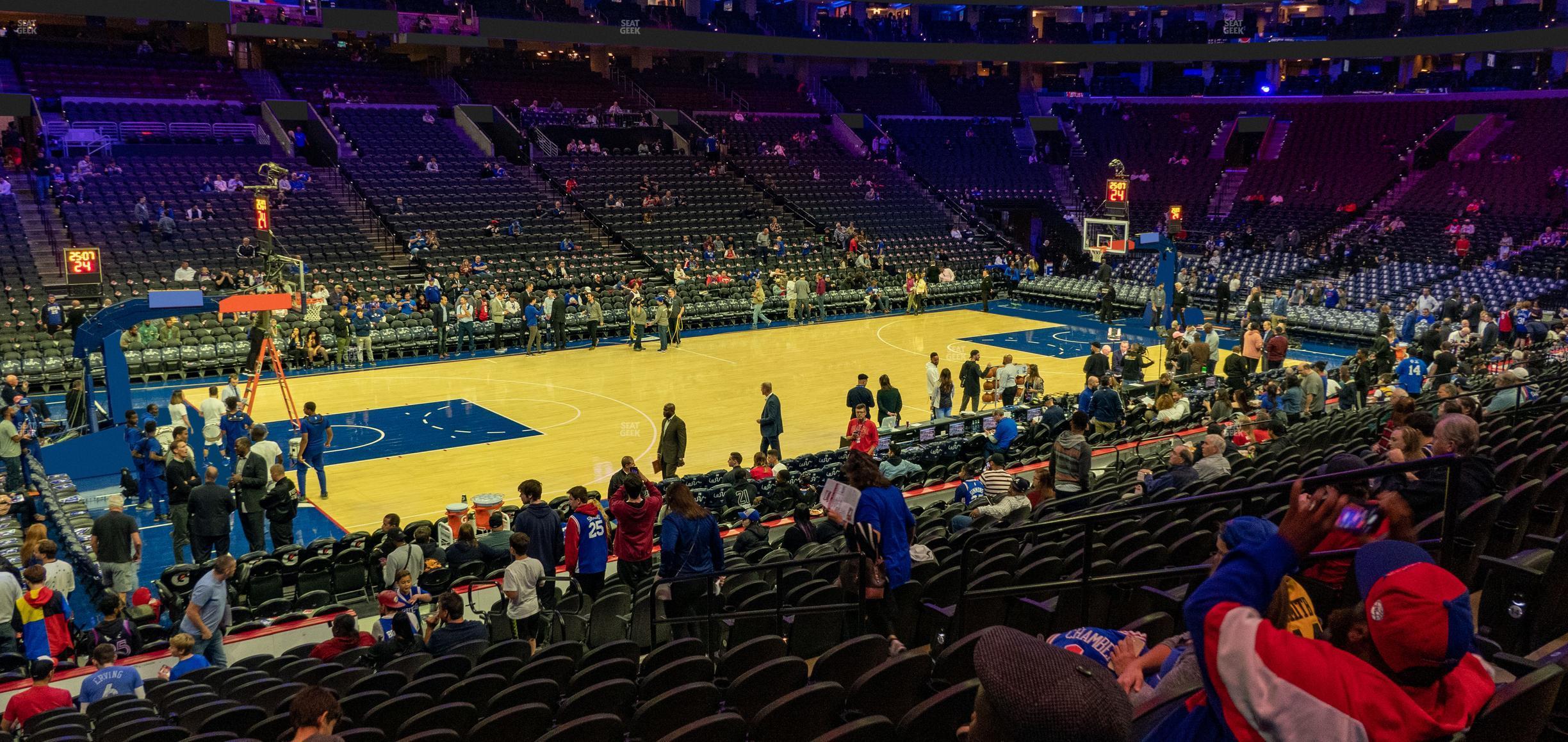 Seating view for Wells Fargo Center Section 123