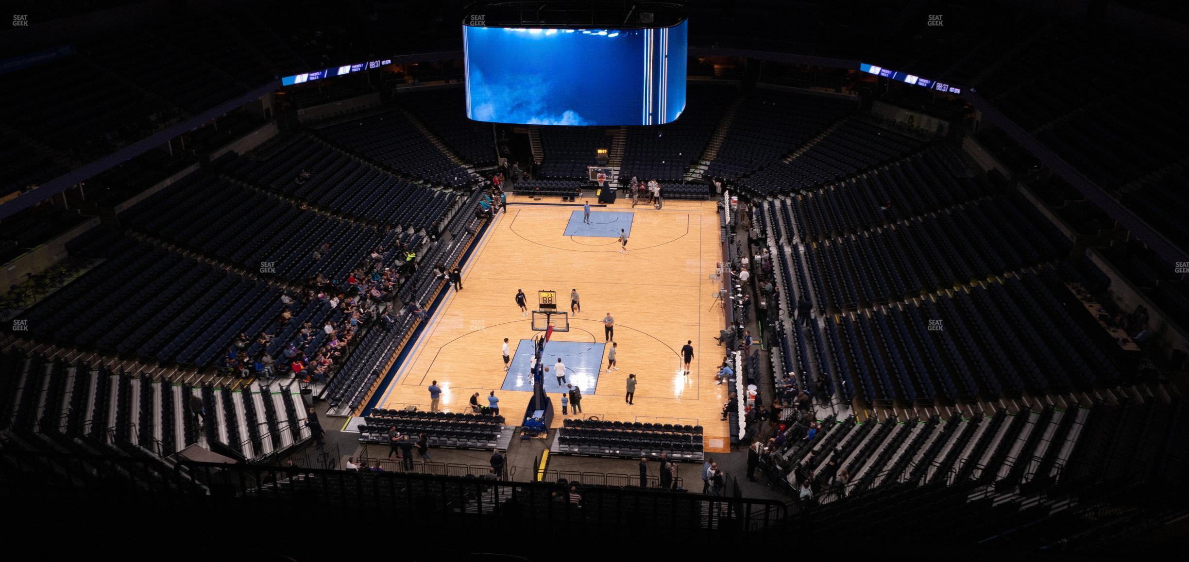 Seating view for FedExForum Section 201