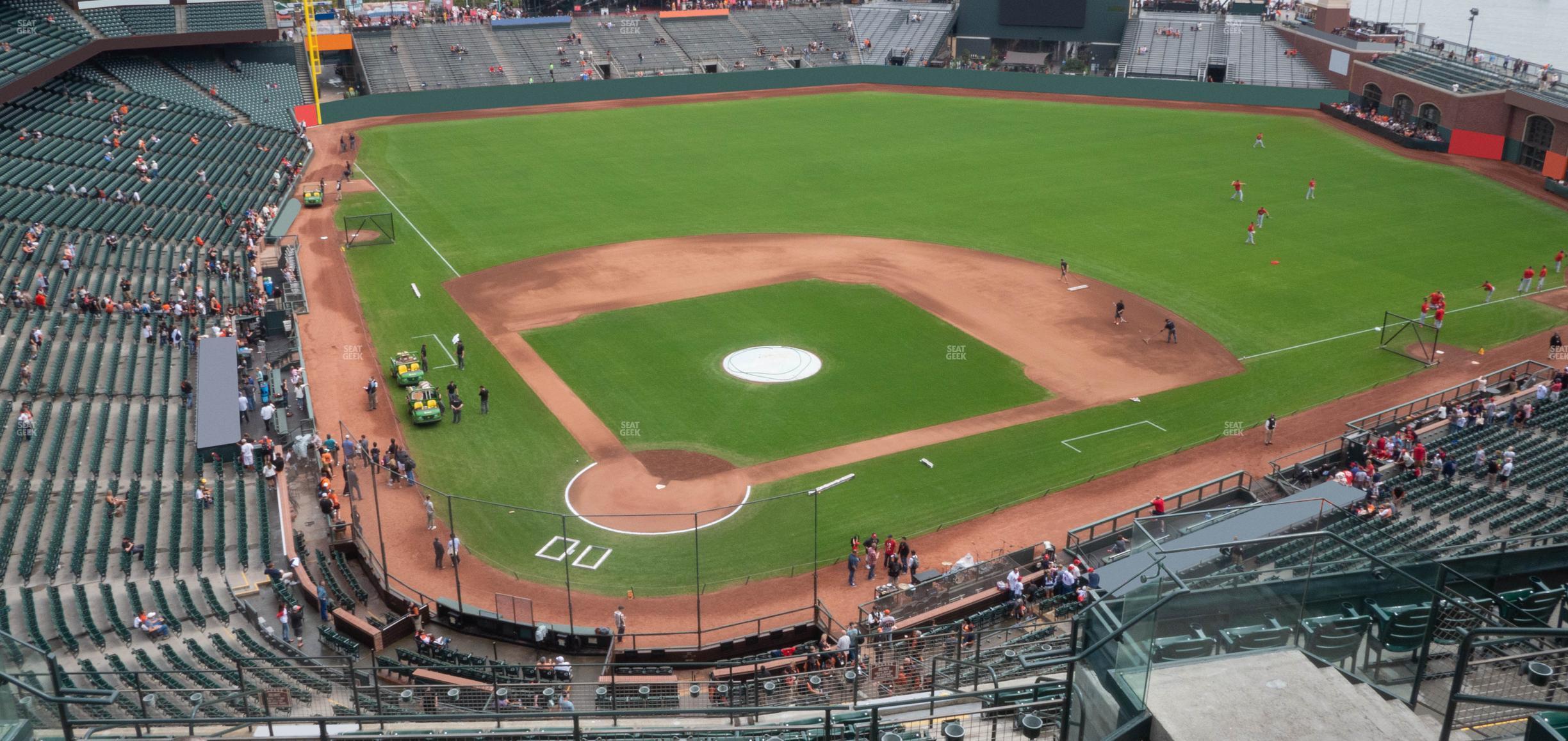 Seating view for Oracle Park Section View Reserved 313