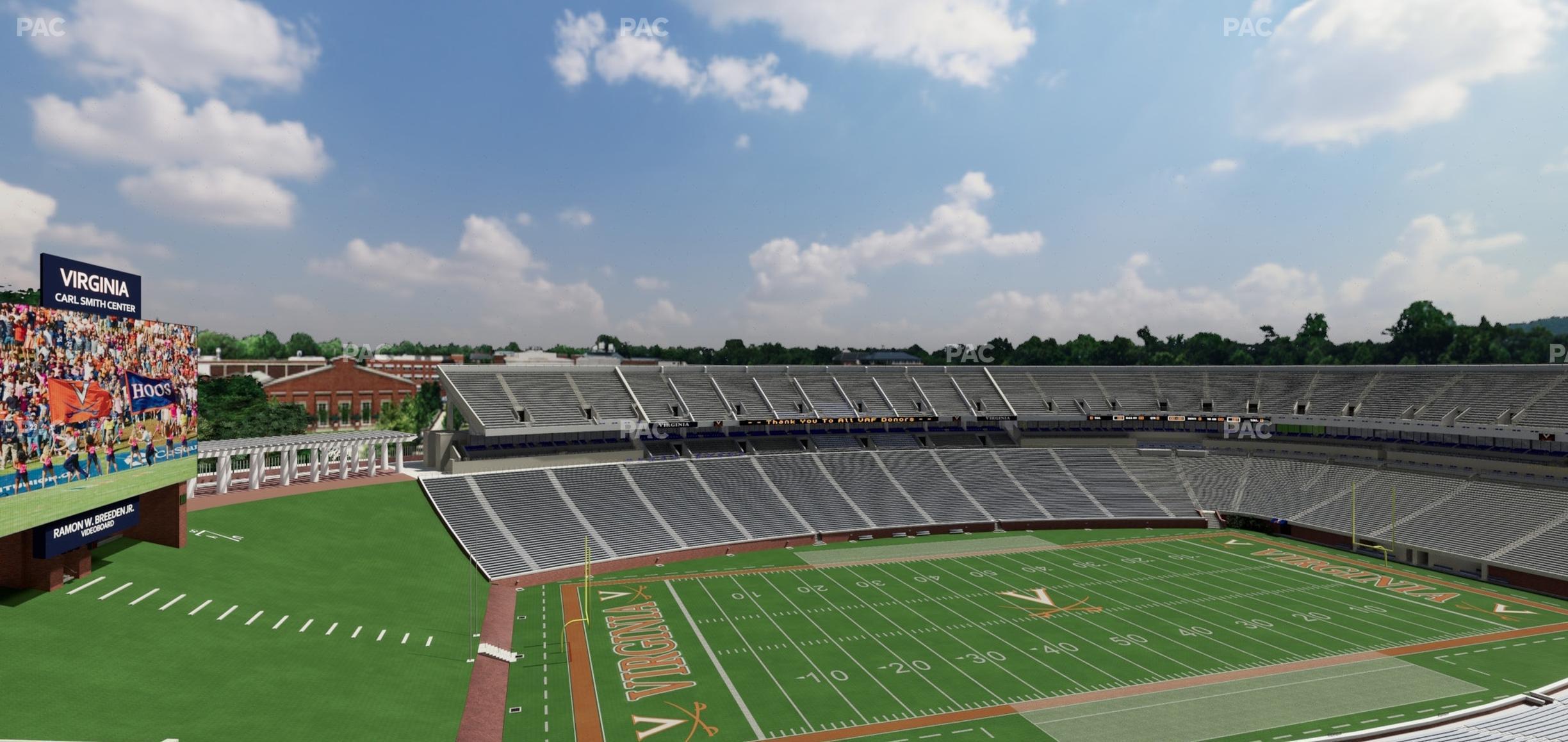 Seating view for Scott Stadium Section 538