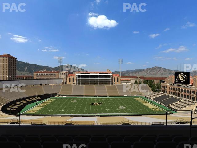 Seating view for Folsom Field Section 569