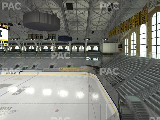 Seating view for Yost Arena Section Champions Box D