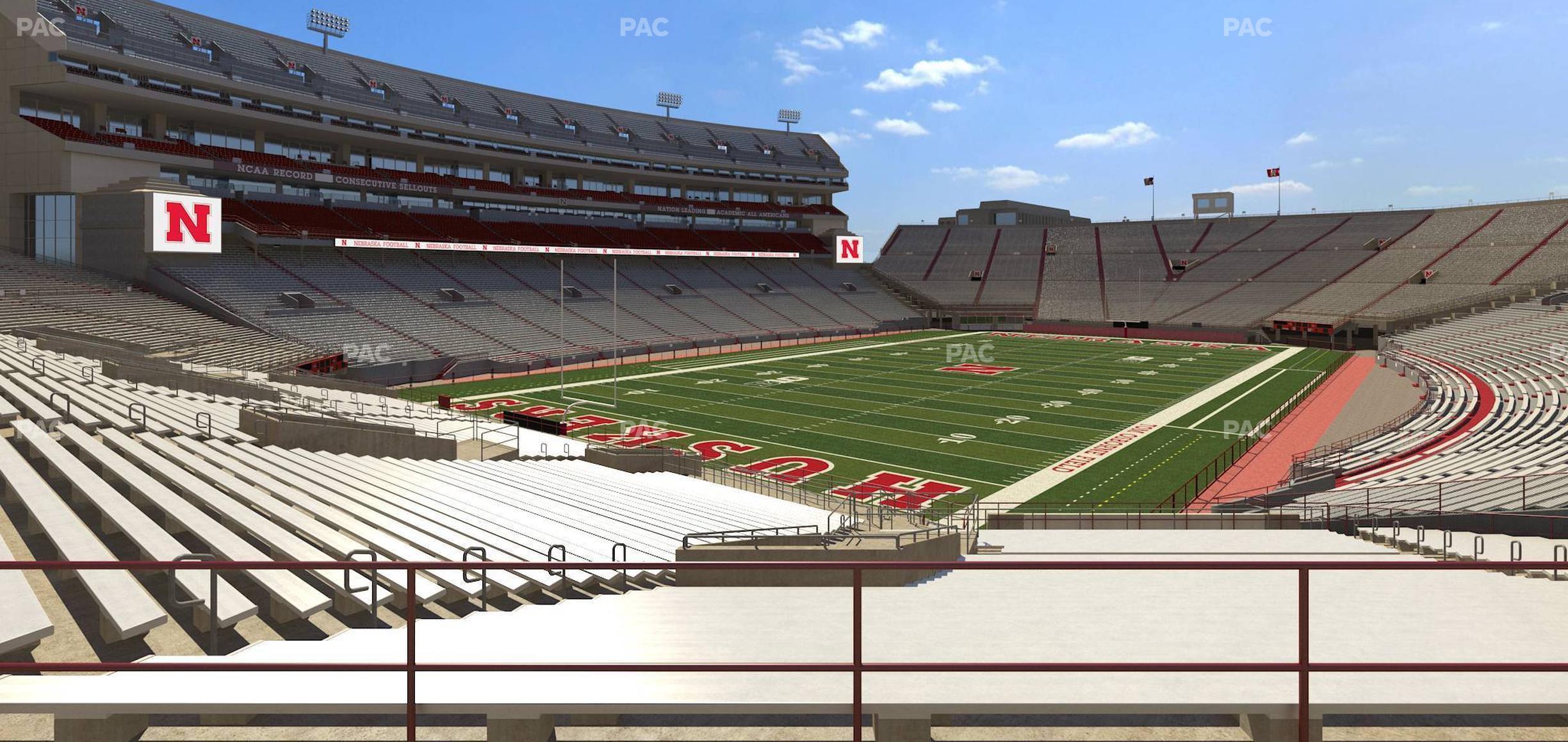 Seating view for Memorial Stadium Nebraska Section 33