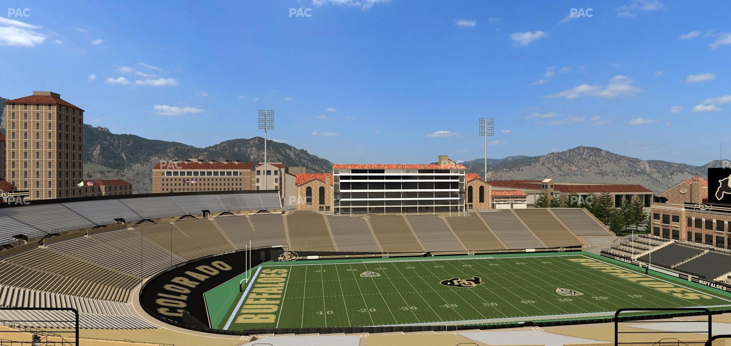 Seating view for Folsom Field Section 561