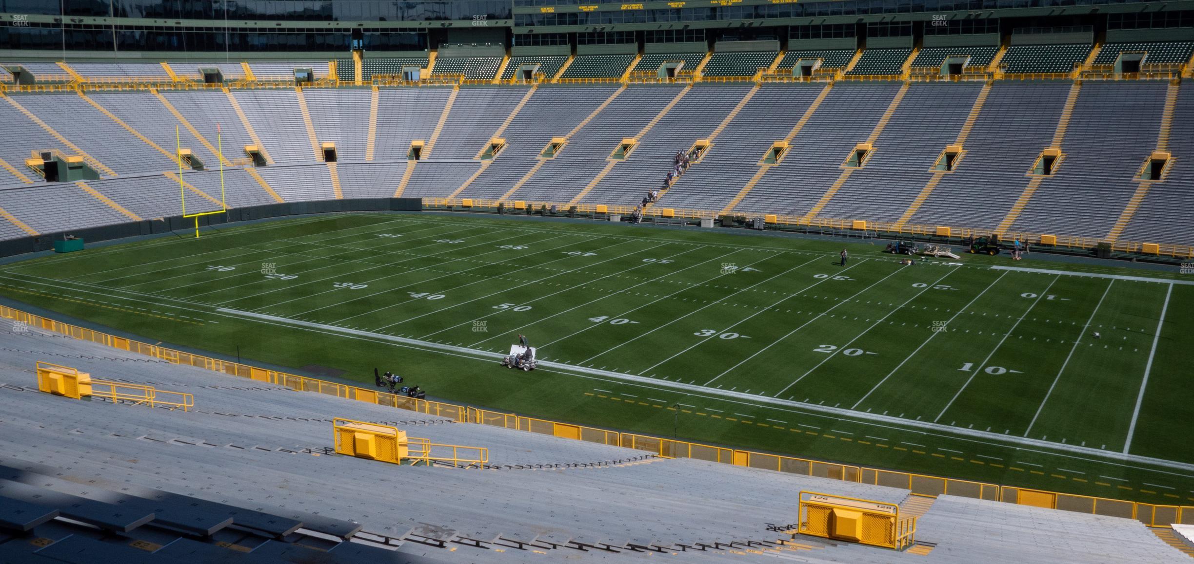 Seating view for Lambeau Field Section 128