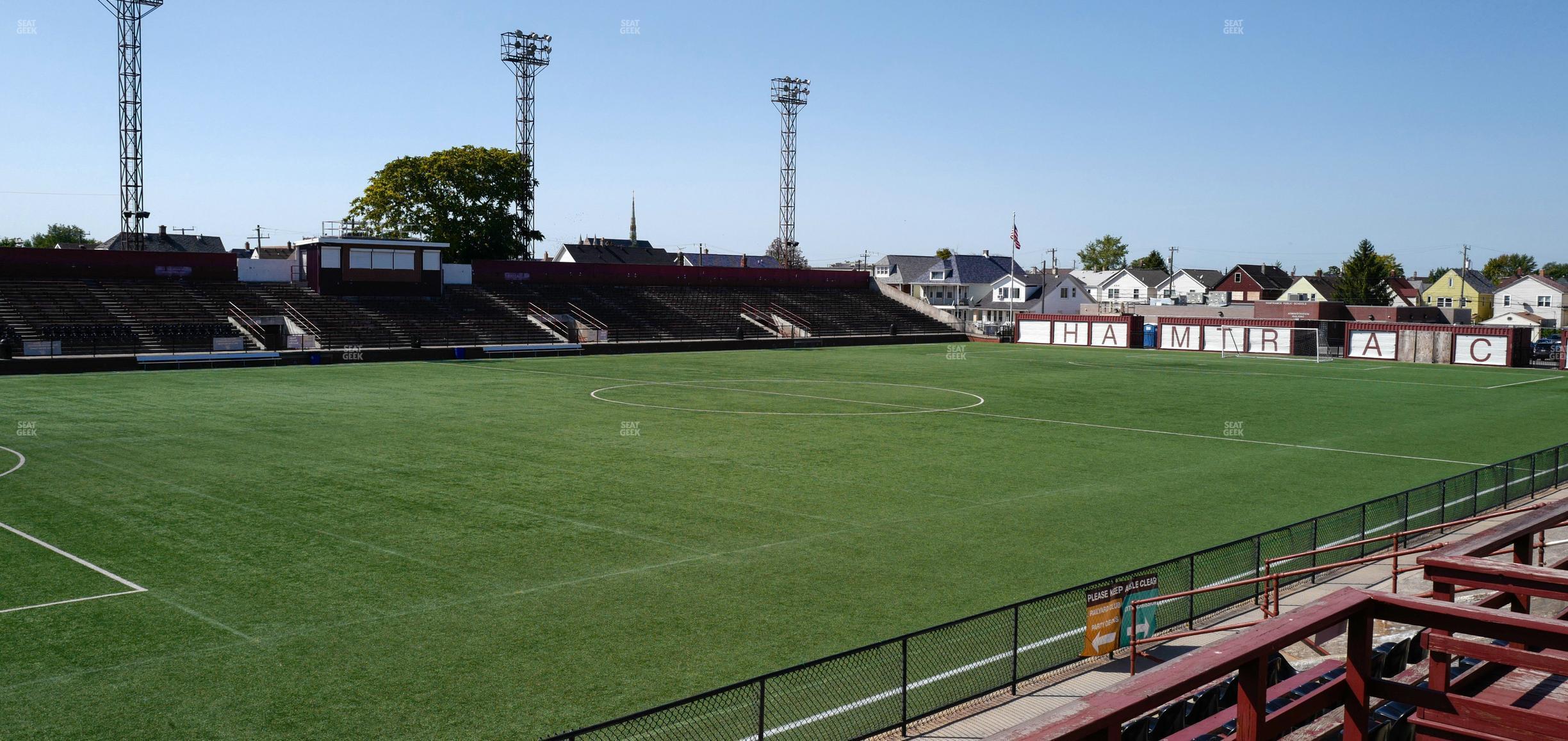 Seating view for Keyworth Stadium Section Party Deck 3