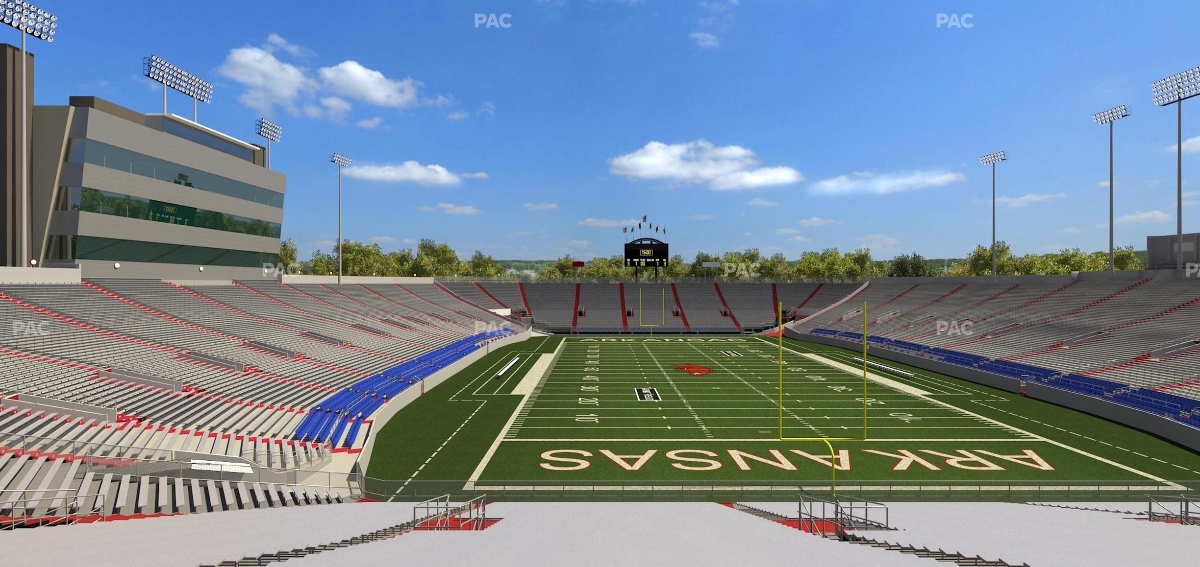 Seating view for War Memorial Stadium (Little Rock) Section 17