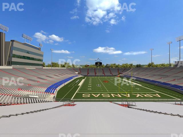 Seating view for War Memorial Stadium (Little Rock) Section 17