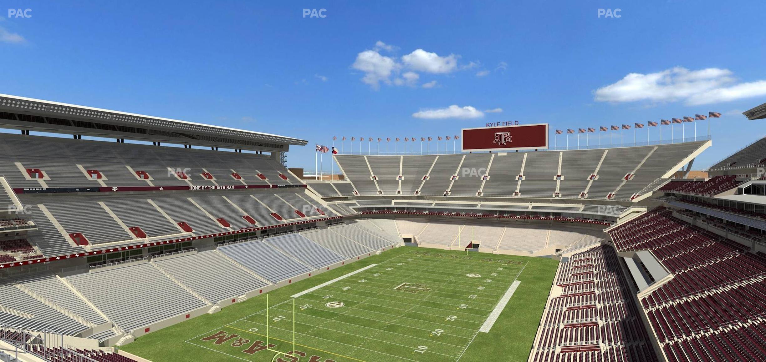 Seating view for Kyle Field Section 316