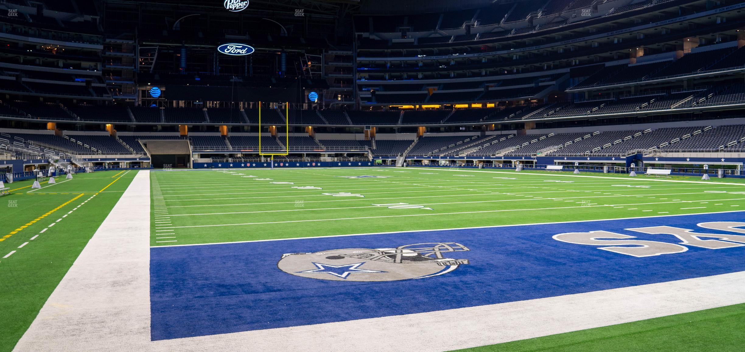 Seating view for AT&T Stadium Section Event Level Suite 114