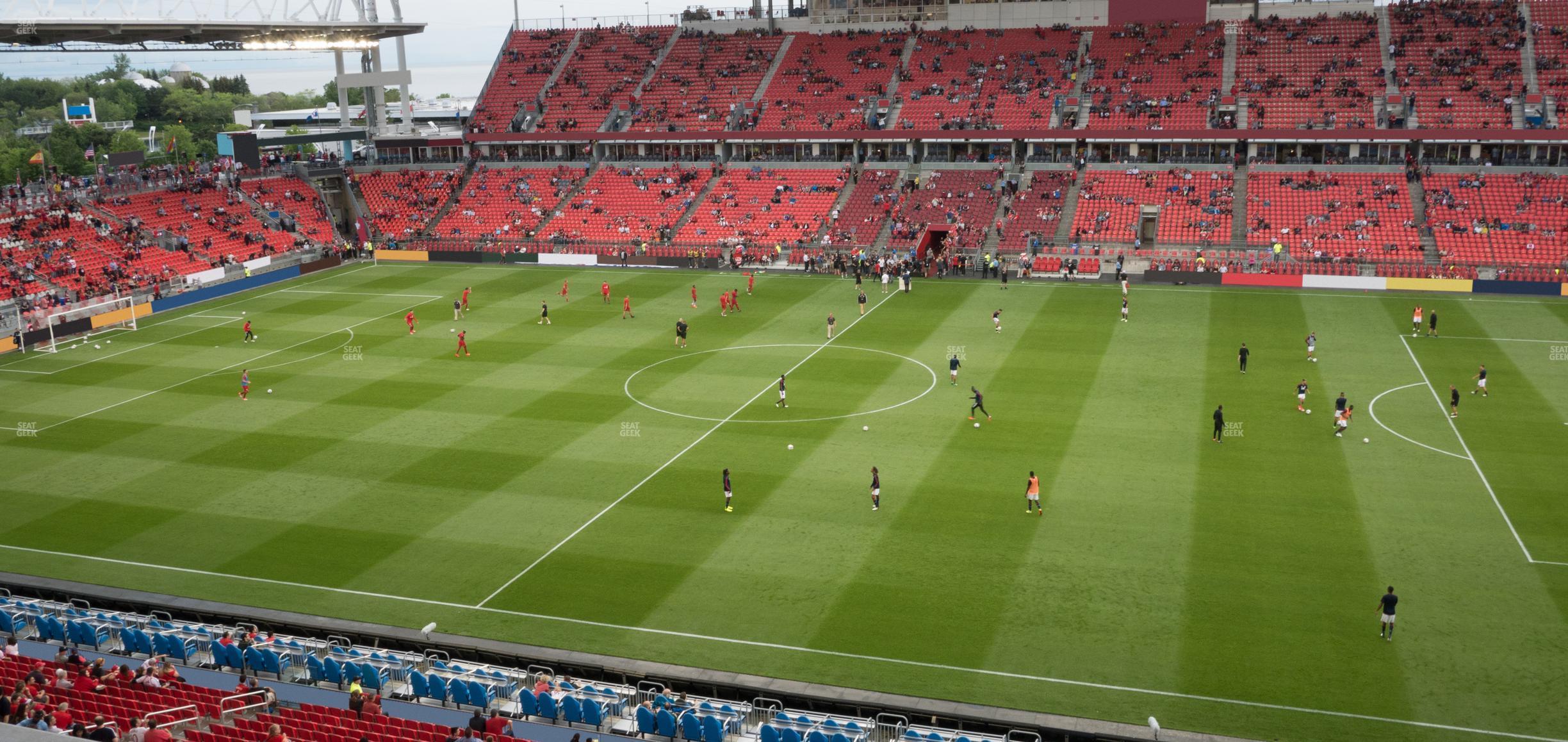 Seating view for BMO Field Section 206 A