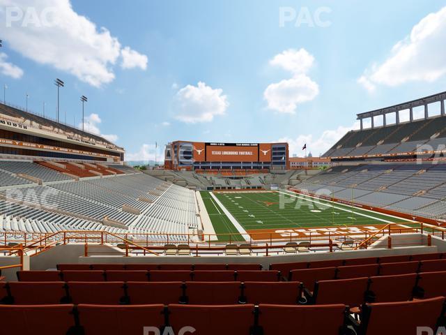 Seating view for Darrell K Royal - Texas Memorial Stadium Section Longhorn Lounge 18