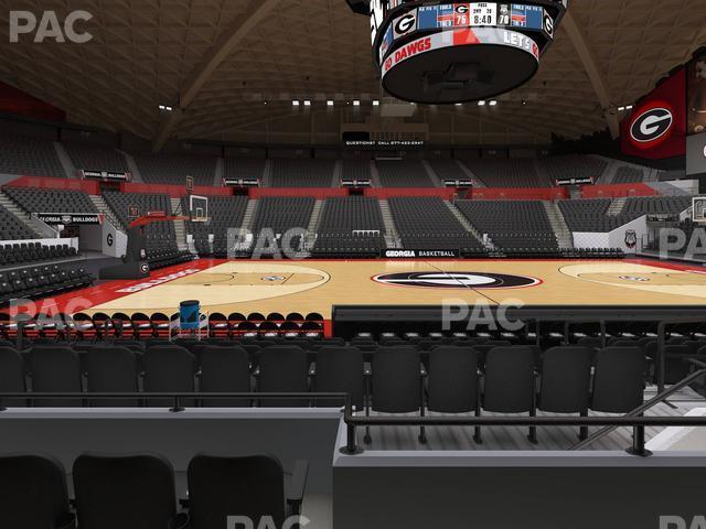 Seating view for Stegeman Coliseum Section F