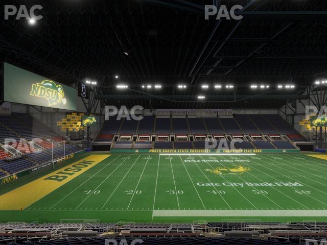 Seating view for Fargodome Section Elevated 20