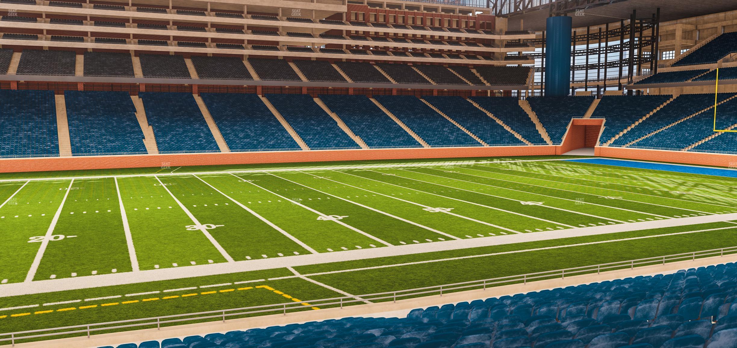 Seating view for Ford Field Section 125