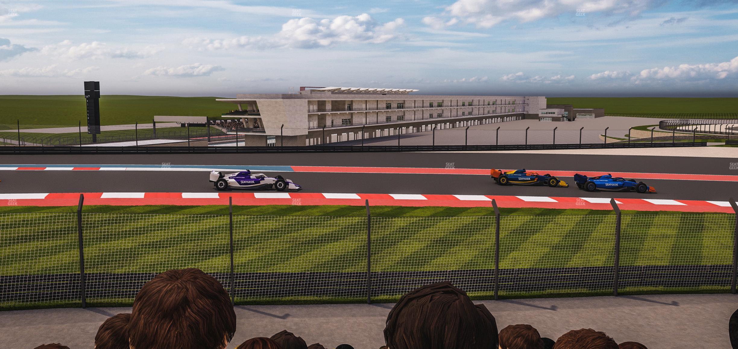 Seating view for Circuit of The Americas Section Turn 2 Grandstand 1