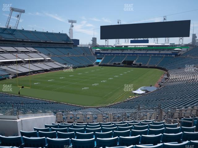 Seating view for EverBank Stadium Section 219