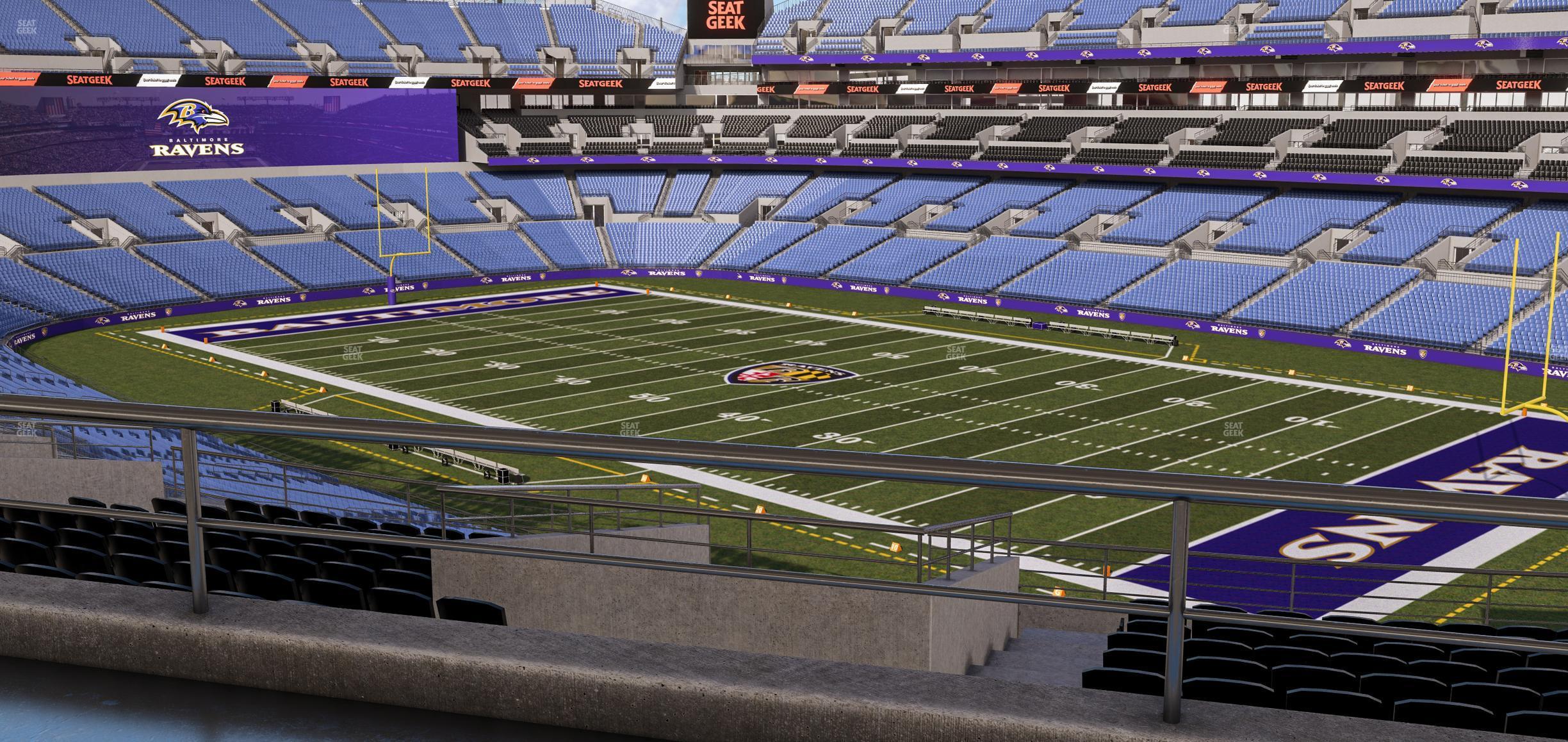 Seating view for M&T Bank Stadium Section Suite 344