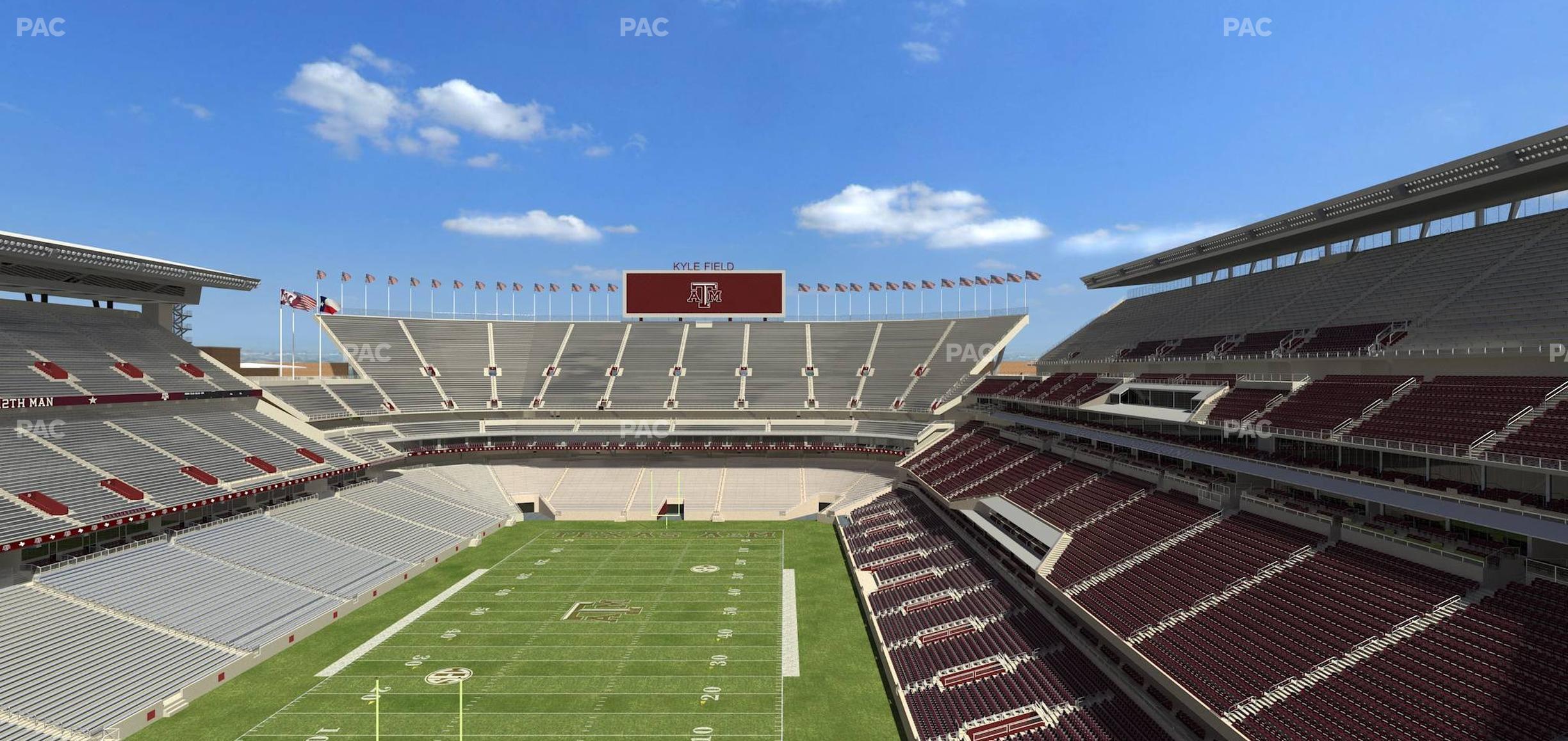 Seating view for Kyle Field Section 318