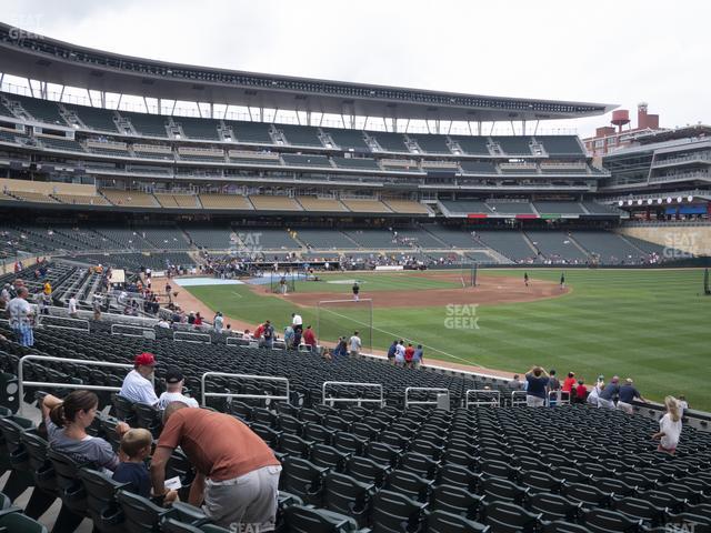 Seating view for Target Field Section 102