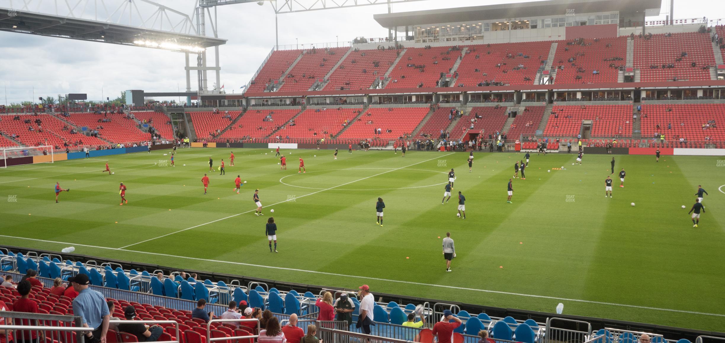 Seating view for BMO Field Section 106