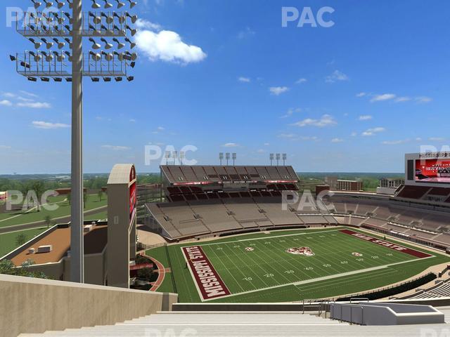 Seating view for Davis Wade Stadium Section 340