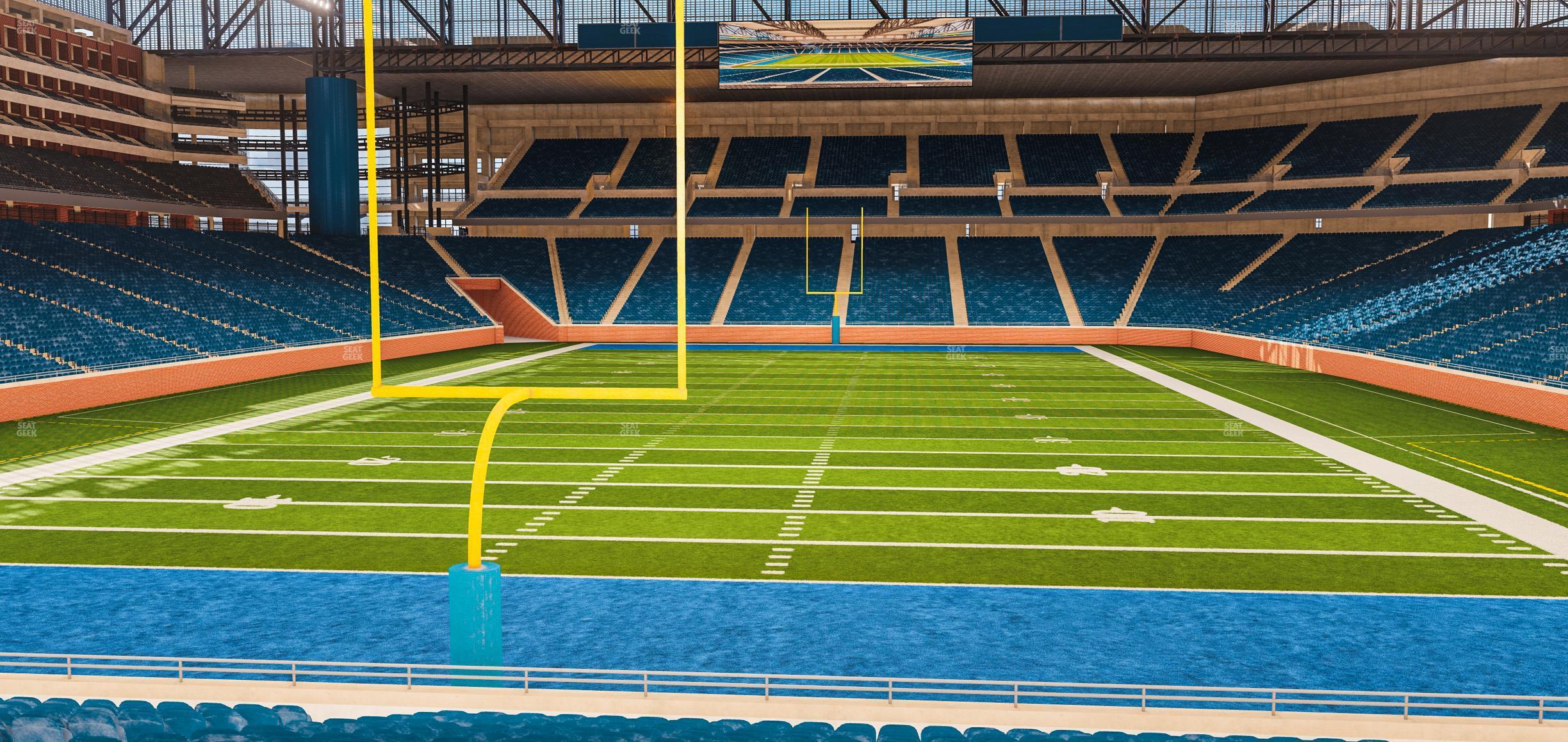 Seating view for Ford Field Section 117